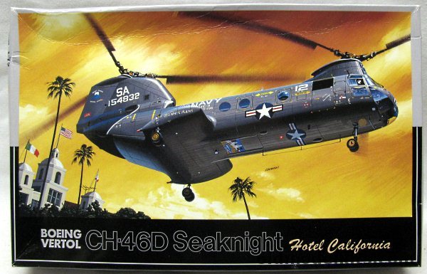 Fujimi 1/72 Boeing Vertol CH-46D Seaknight - HC-3 DET-106 'Hotel California' / HC-3 DET-104 'Mars' - BAGGED, H-2 plastic model kit